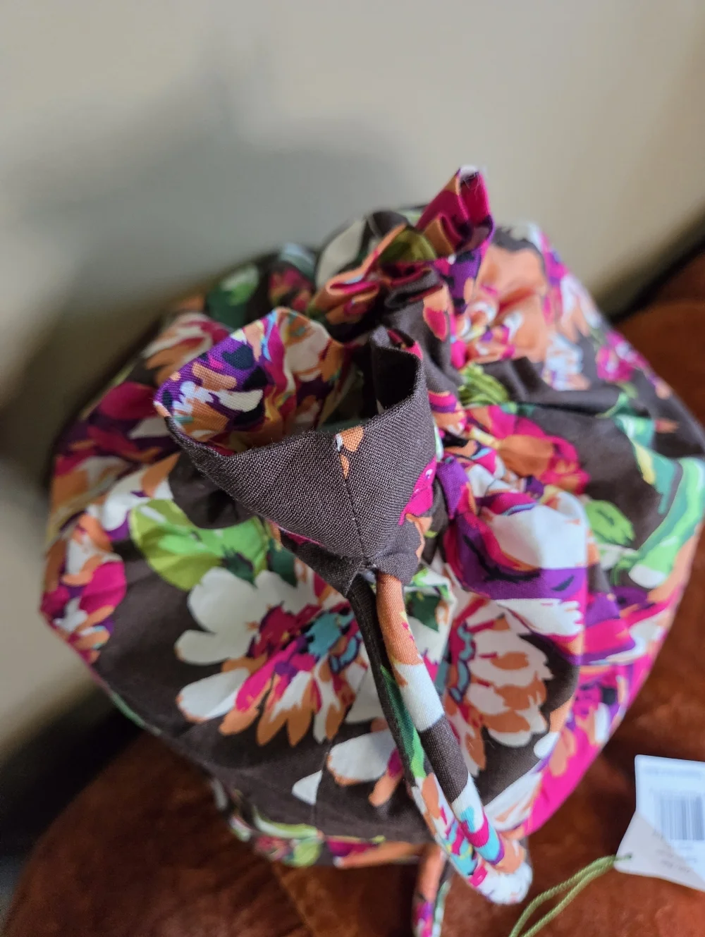Vera Bradley Plastic Lined "Ditty Bag" In English Rose Pattern - Picture 3 of 7